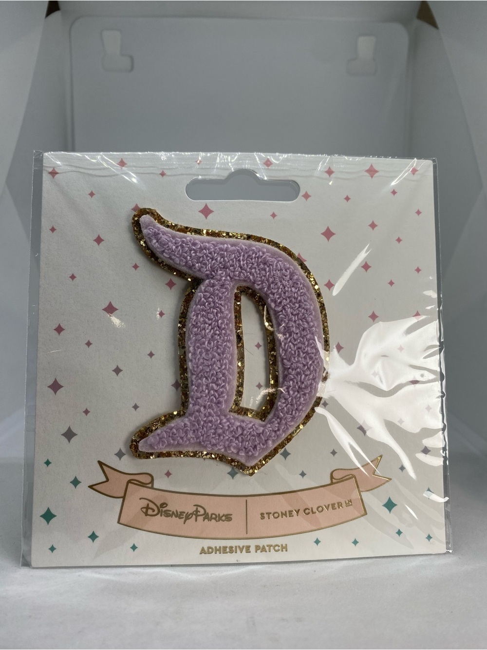 Disney Parks Stoney Clover Ln Disneyland D Purple Glitter Patch NEW